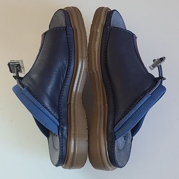 Dr Martens Chunky Sandals Chunky Slip-on Blue & Red Made in England Size UK 4 - Picture 7 of 14